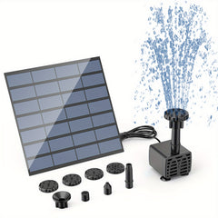Solar Pump DIY Fountain Bird Bath Hummingbird Garden Decor