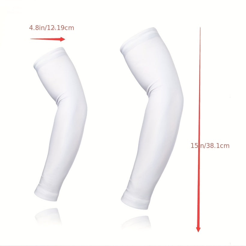 Sunscreen Elastic Arm Sleeves UV Protection For Men and Women