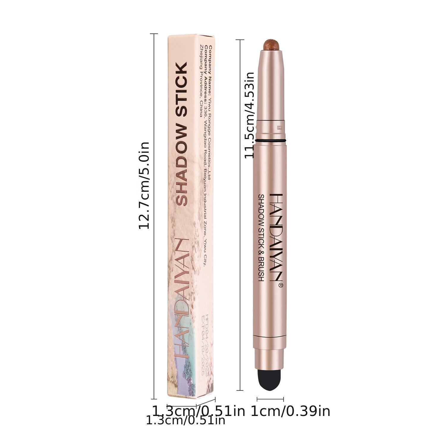 12 Colors Eyeshadow Stick Waterproof Shimmer Glitter Pearly Eyeshadow Pencil