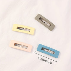10pcs Square Hair Clip Summer Side Clips for Baby Girls