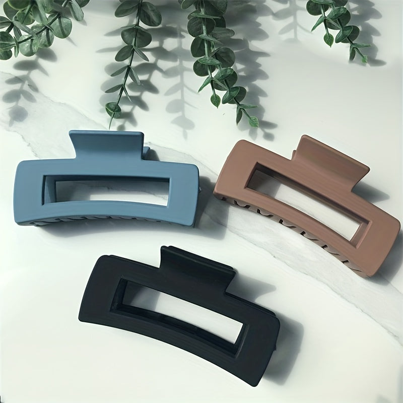 Large Hollow Hair Claw Solid Shark Claw Ponytail Holder Hair Accessories
