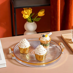 Plastic Dessert Tray Reusable Snack Tray Bread Tray For Party Festivals