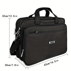 Men's Laptop Bag Briefcase Diagonal Bag Large Capacity Waterproof Handbag