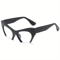 Retro Tortoiseshell Semi Rimless Clear Lens Glasses with Case