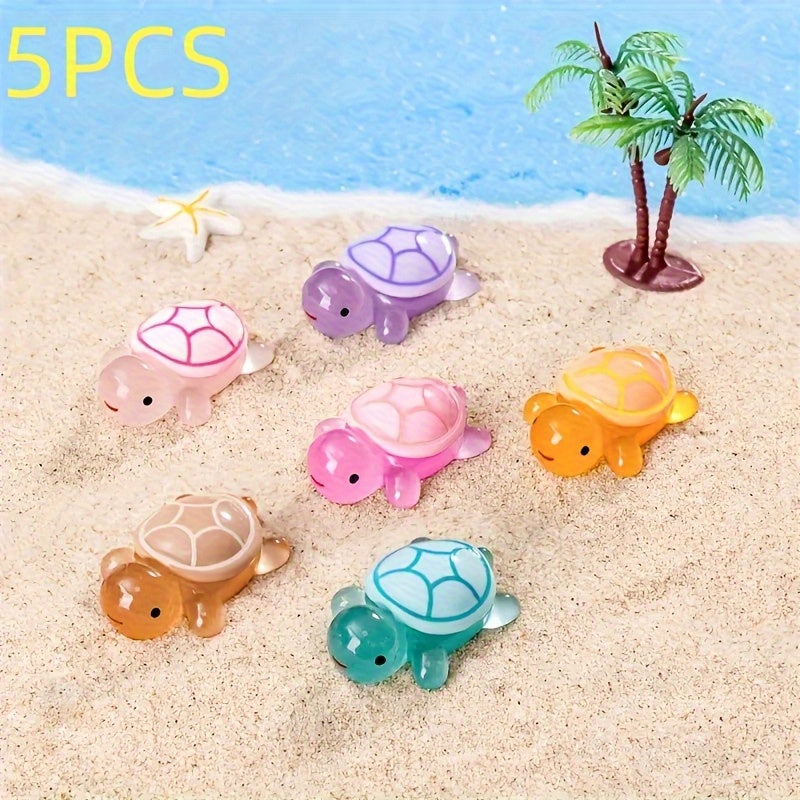 Glowing Turtle Set for Home Decoration and Garden Accessories