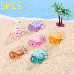 Glowing Turtle Set for Home Decoration and Garden Accessories