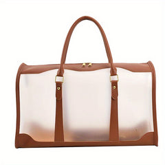 Large Waterproof Makeup Bag with Double Handles for Short Journeys