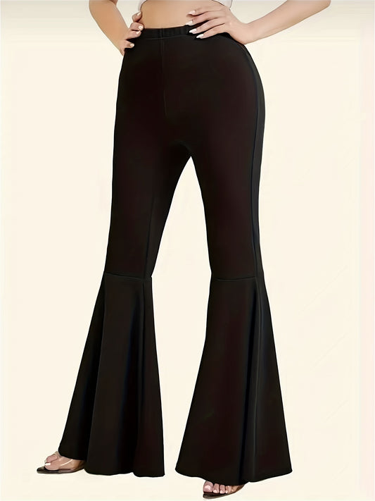 Women's Bootcut Yoga Pants Flared Leggings Solid Wide Leg Sports Activewear