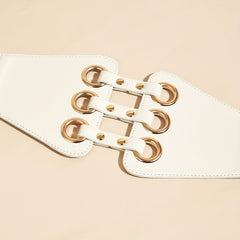 Rivets Wide Waist Belt Punk Corset Belts Women Coat Dress Belts