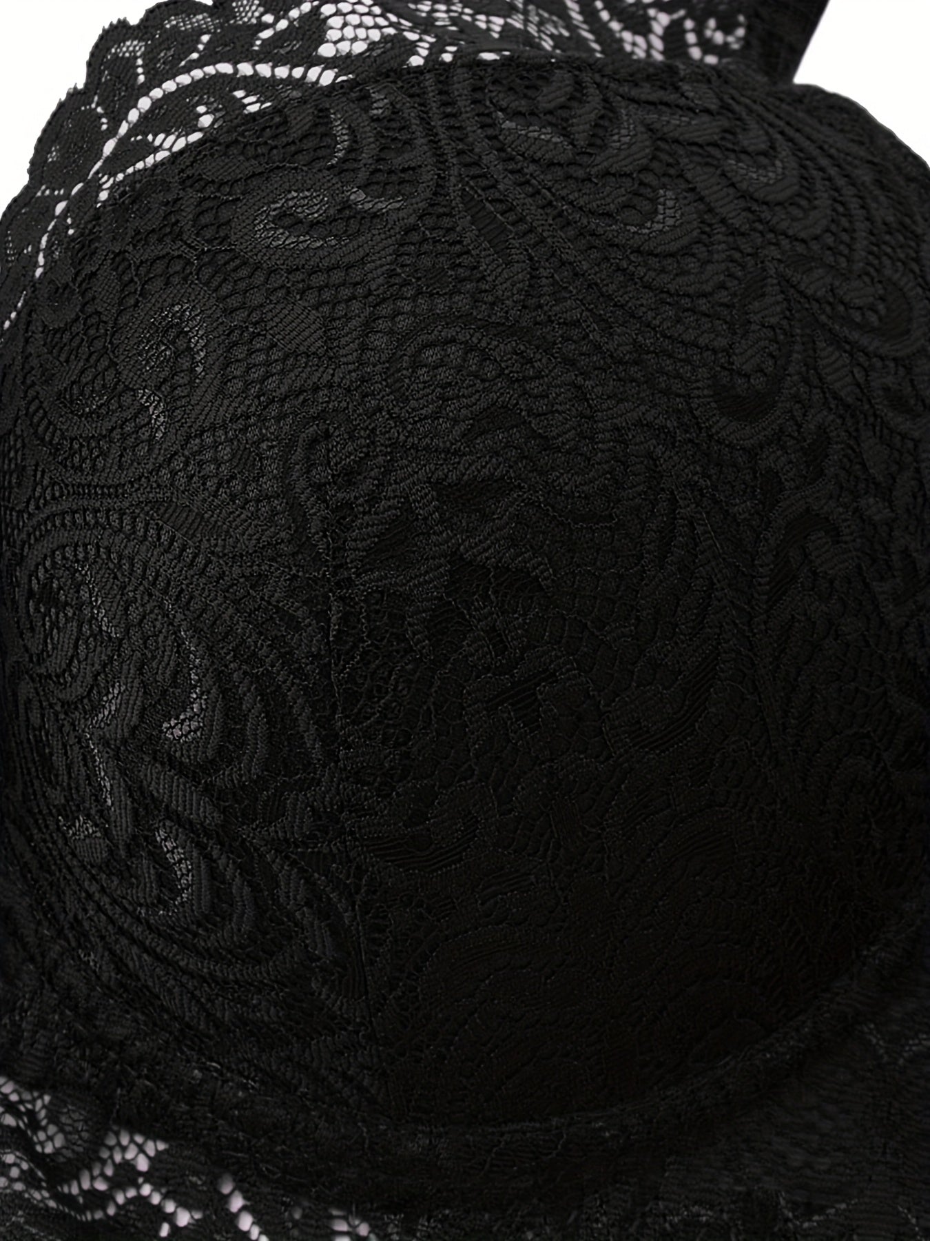 Lace Push Up Bra Breathable Scallop Trim Women's Lingerie