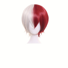 Red Short Wig Cosplay Costume with Wig Cap