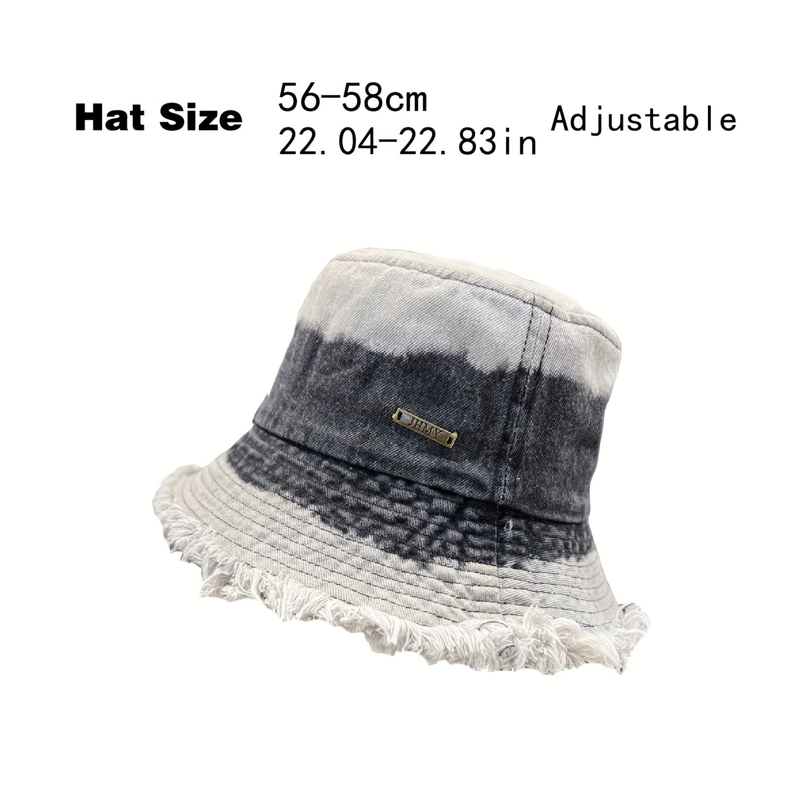 Distressed Sun Shade Bucket Hat Hip Hop Unisex Basin Hats For Women Men
