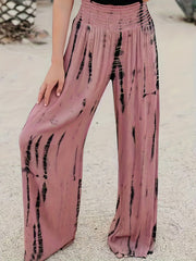  Tie Dye Wide Leg Boho Pants