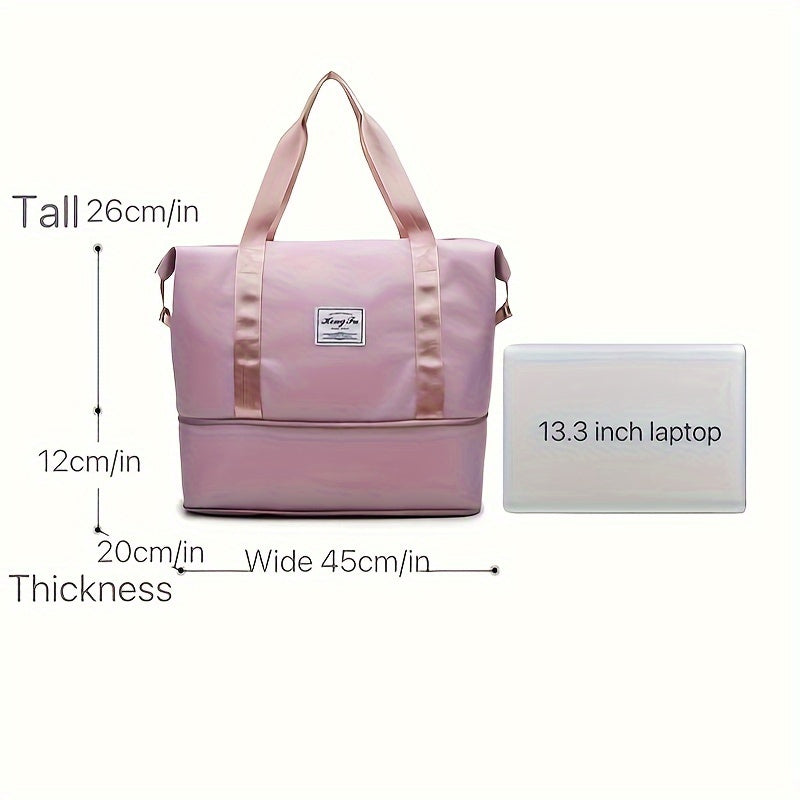 Travel Fitness Bag Two-layer Telescopic Large Capacity