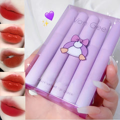 Waterproof Lip Tint Set Matte Lipstick Gloss 5pc Makeup