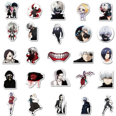 50pcs Hot Blooded Animation Ghoul Series Stickers DIY Materials