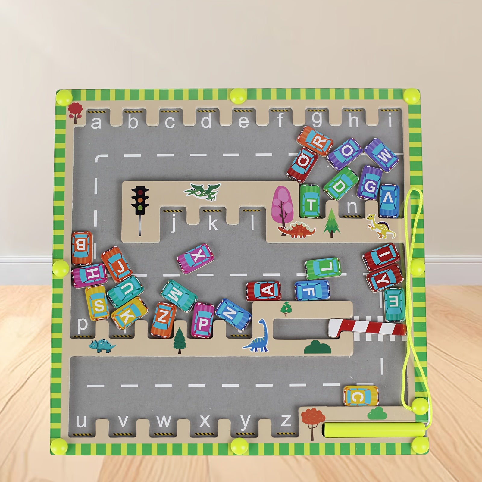 Alphabet Parking Lot Puzzle Toy for Kids