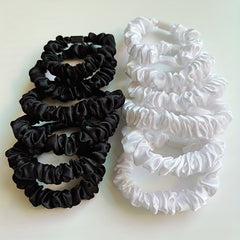48pcs Silky Scrunchies Hair Tie Elastic Ponytail Holder Hair Accessories