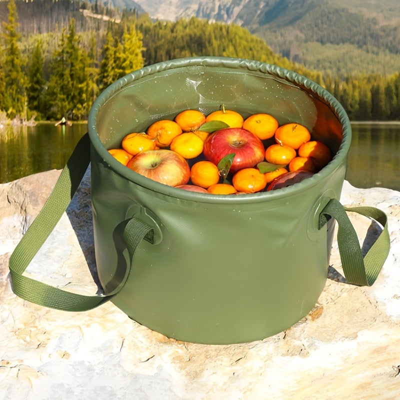 Collapsible PVC Bucket 7L Water Basin for Camping & Fishing