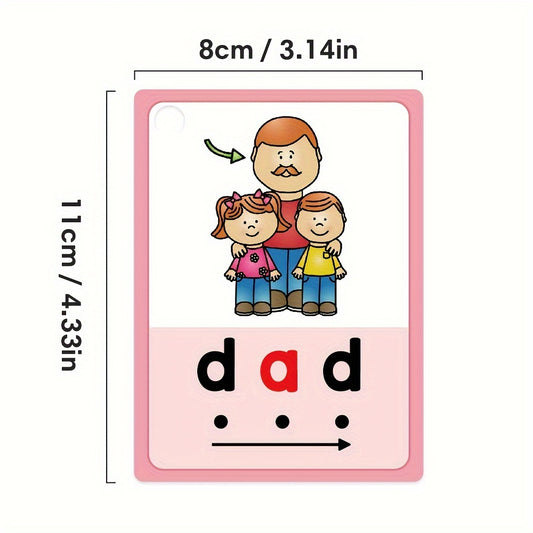 CVC Phonics Flashcards - Kindergarten & Preschool Learning Aid