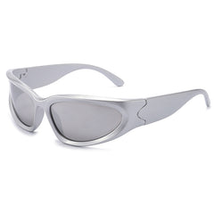 Women's Wrap Around Glasses Punk Cycling Sports Sunglasses