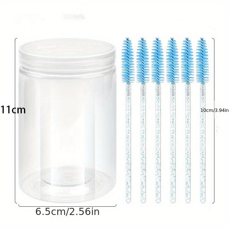 100 Mascara Brushes with Container for Extensions and Application