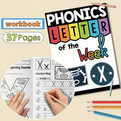 Phonics Workbook Letter X for Kids Reading Writing Activities Mini Books
