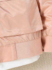 Kid Girls Casual Hooded Windbreaker Jacket with Pockets