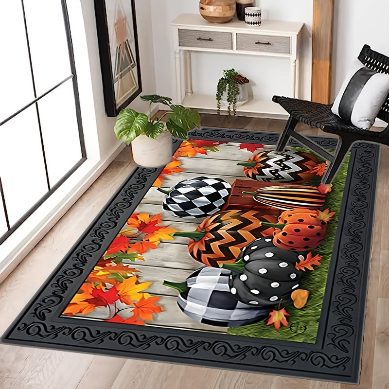 Witch Pleated Pattern Halloween Decorative Carpet Kitchen Mat