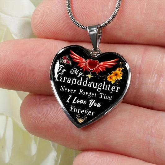 Heart Pendant Necklace Holiday Party Gift For Girls