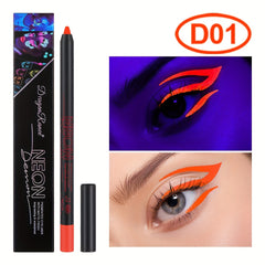 6 Colors Fluorescent Eyeliner UV Light Waterproof Pen