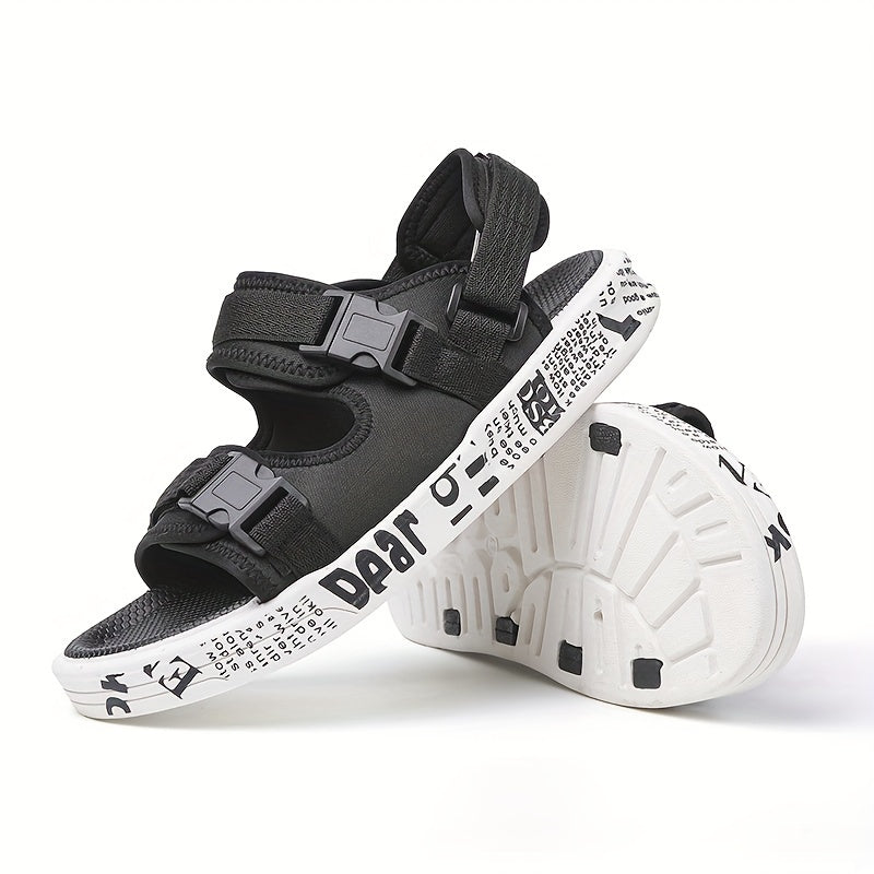 Men's Adjustable Buckle Sandals Non Slip Comfy Open Toe Shoes