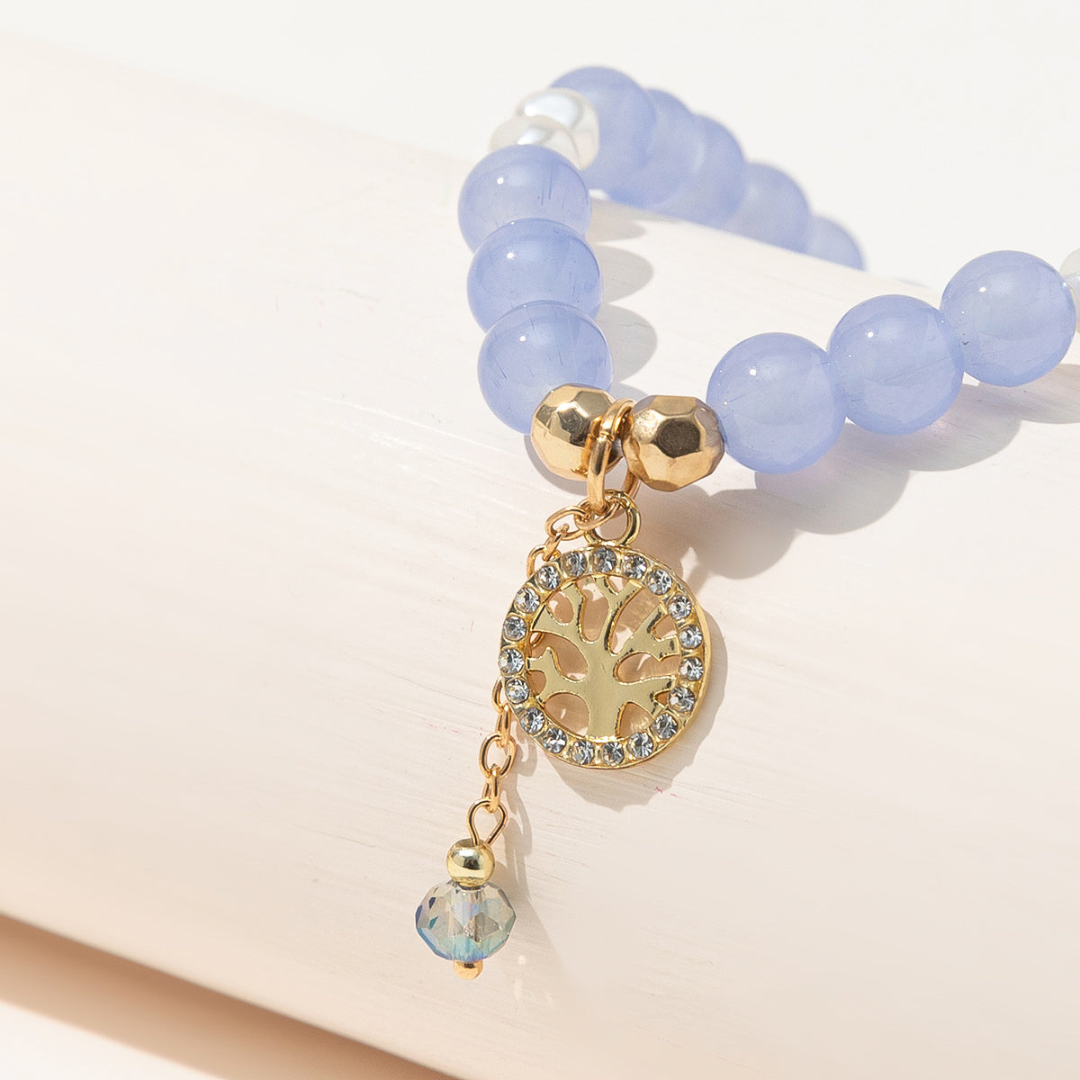 Women's Crystal Bead Bracelet, Elegant Fashion Jewelry