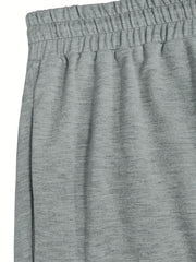  Sports Pants Women's Plus Elastic Drawstring High Rise Jogger Trousers