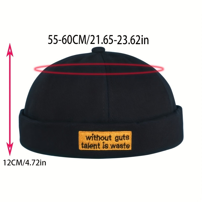 Cotton Vintage Ruffle Beanie Brimless Spring Summer Men Women