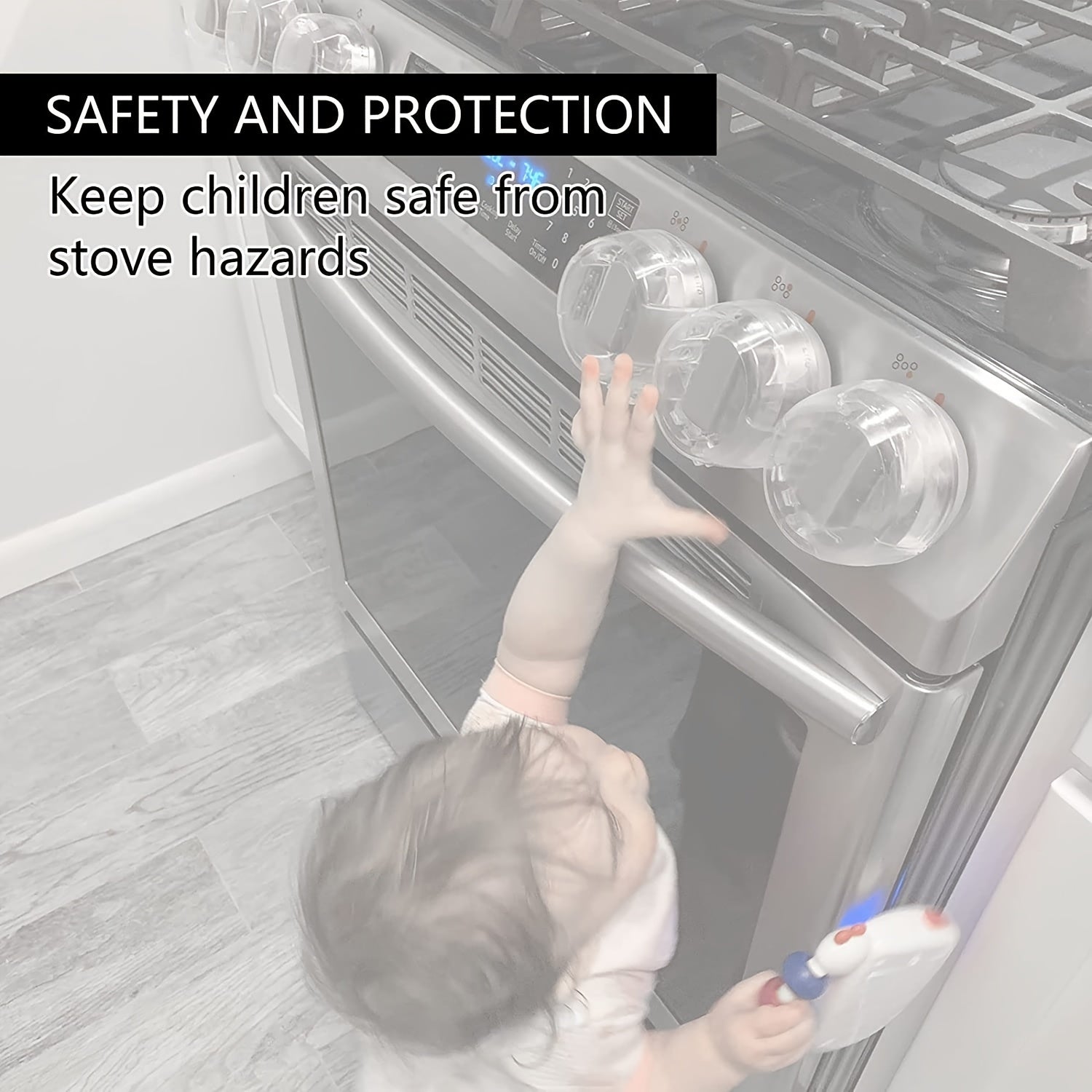 2pcs Stove Knob Covers Kitchen Safety Guards For Kids Baby Toddler