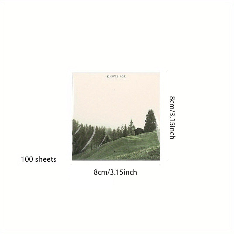 100 Sheets Natural Series Memo Book Journal Diary
