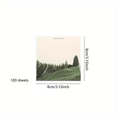 100 Sheets Natural Series Memo Book Journal Diary