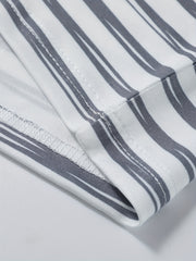 Boys Striped Sunglasses Graphic Print T shirt & Shorts Set for Summer