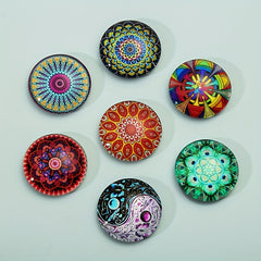 Boho Glass Refrigerator Magnets - Decorative Office Magnet