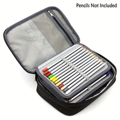 High Capacity Zipper Pencil Case 72 Slots Portable Pencil Bags