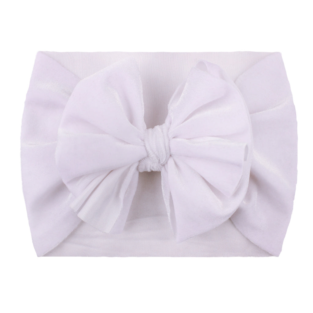 Velvet Bow Headband for Newborn Baby Girls