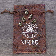 Viking Braids Ring Warrior Umbrella Rope Beads Hair Tube Beads