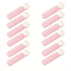 12PCS Hair Rollers With Clip Volumizing Hair Root Clips Bangs Curler