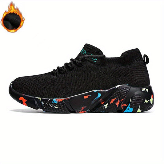 Men's Lace up Athletic Shoes Shock absorbing Breathable Running Basketball