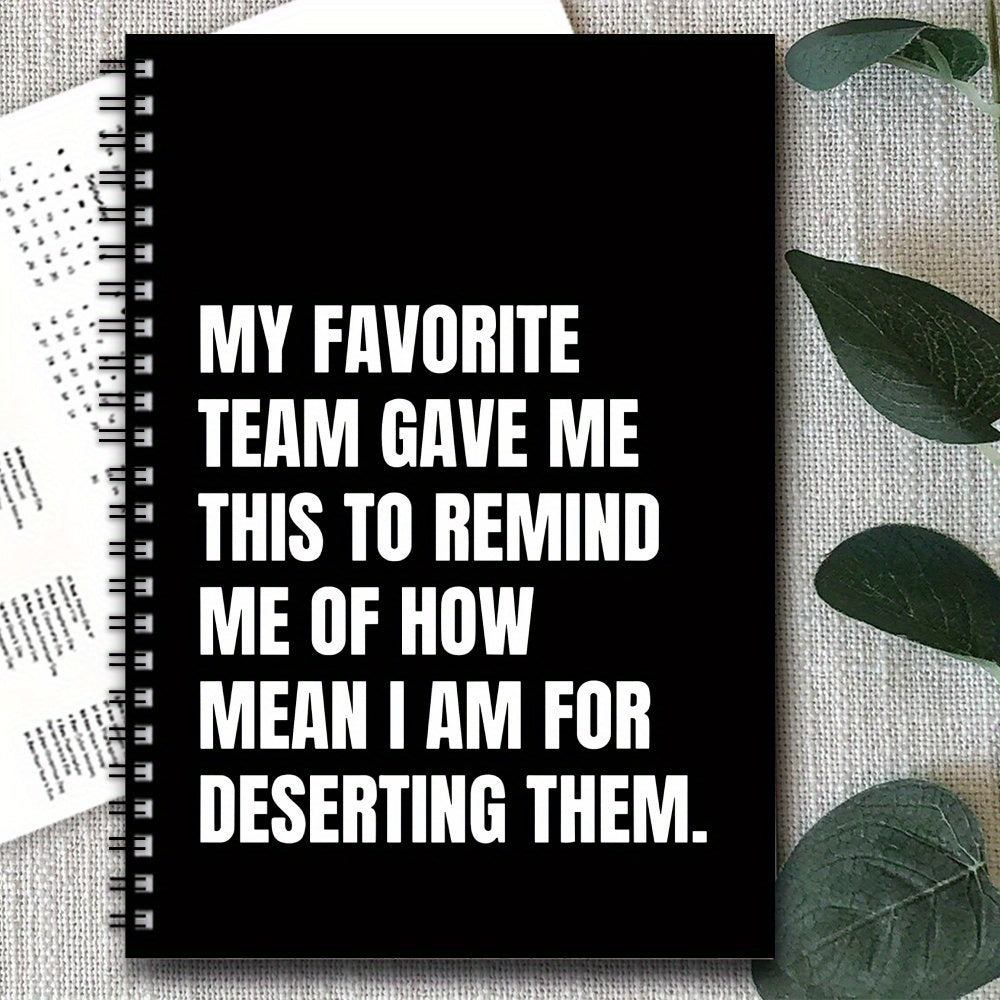 Humorous Farewell Spiral Notebook Coworker Retirement Gift