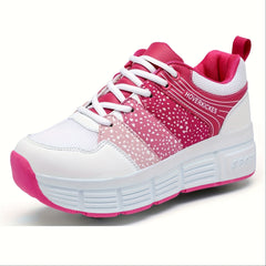 Women's Roller Shoes Sneakers With Wheels Comfortable Sport Roller Skate