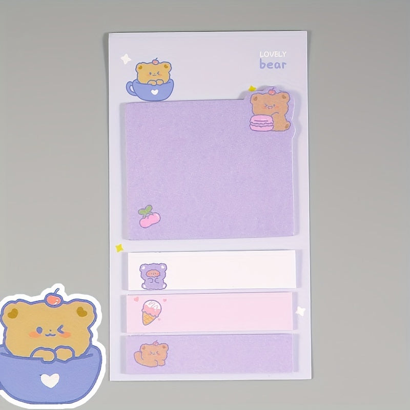 Cute Cartoon Index Stickers & Message Stickers 1pc Heart Memo Pad