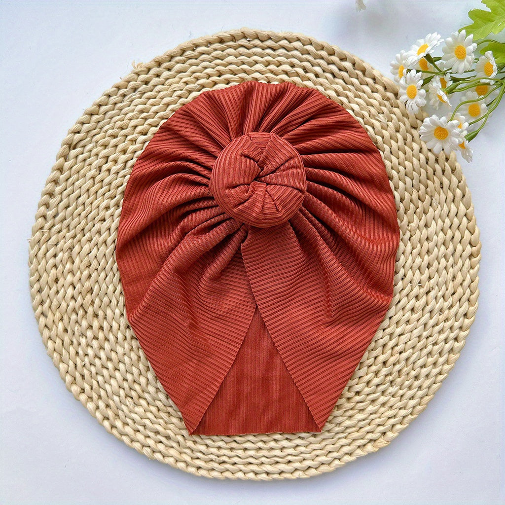 Soft Elastic Strip Flower Baby Hat For Girl