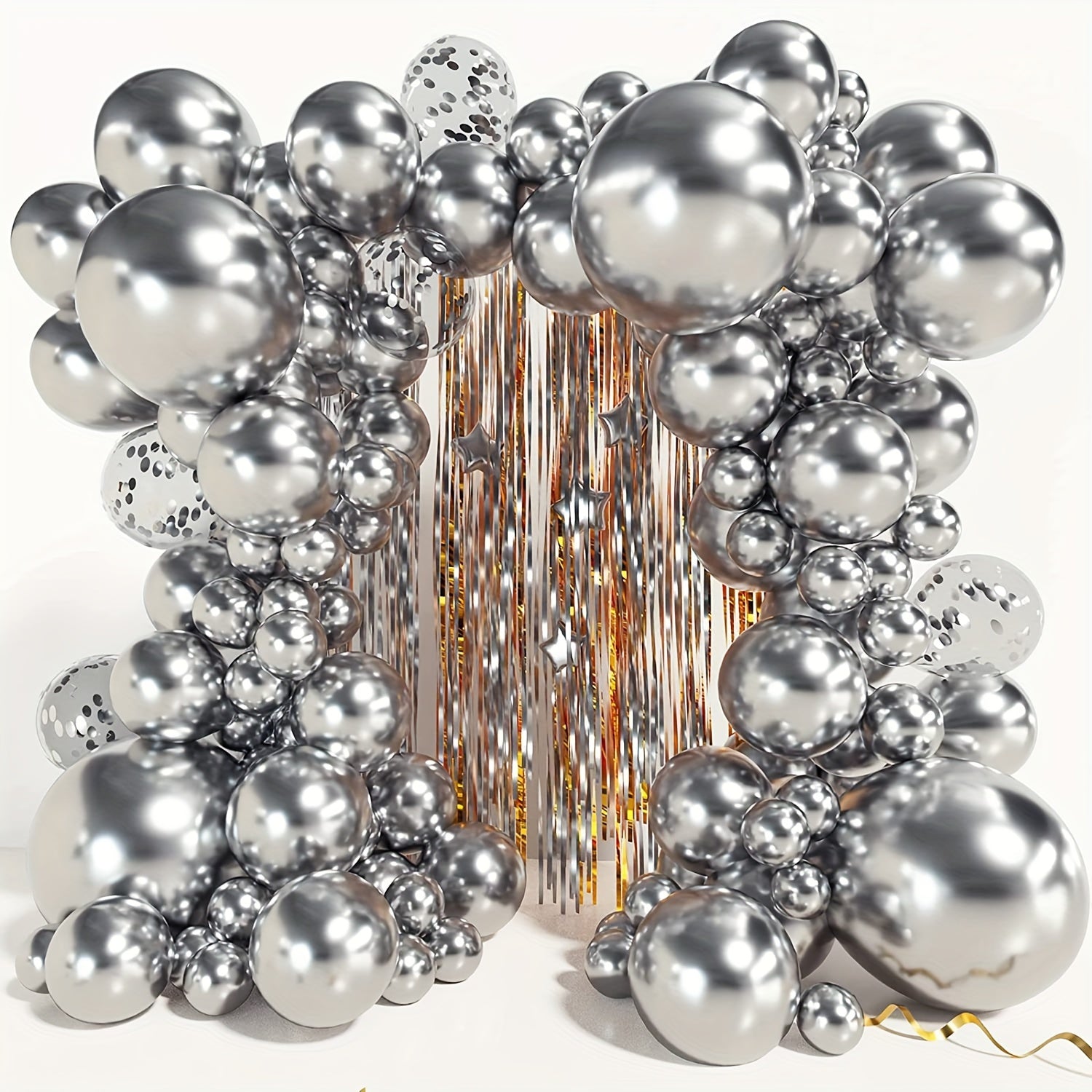 105pcs Halloween Lights Metallic Latex Balloons Set